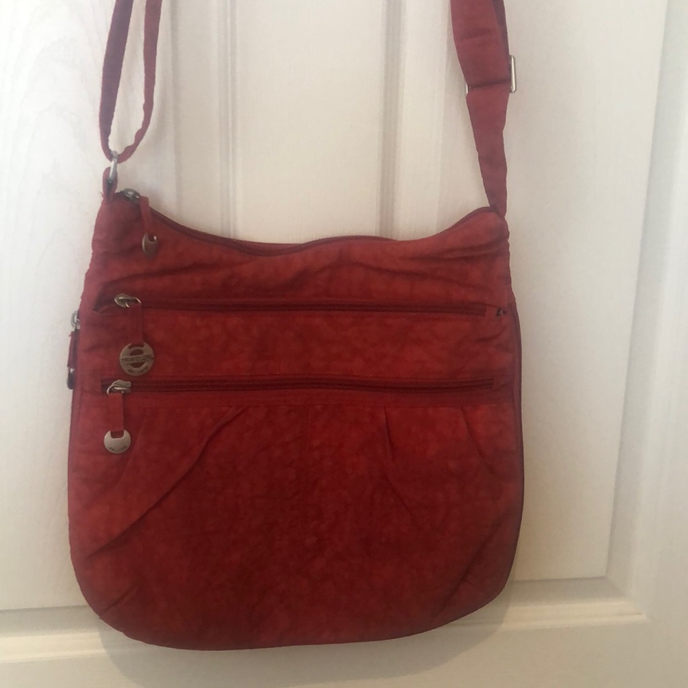 Travelon Red Expandable Crossbody Bag